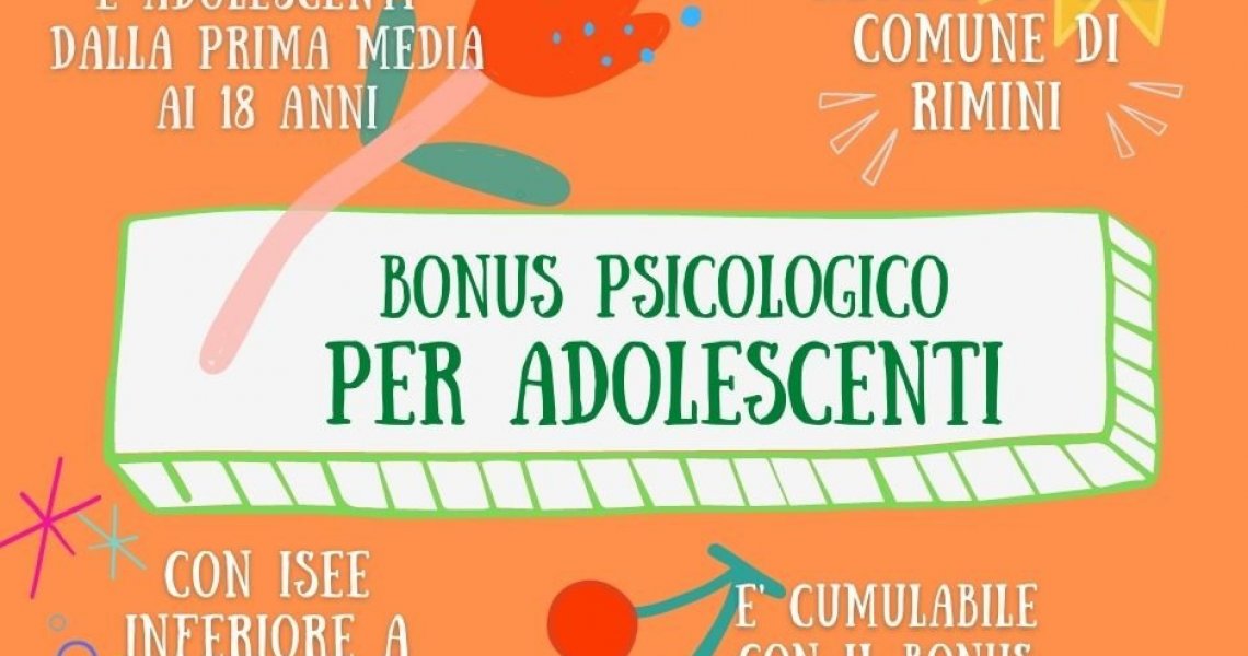 Bonus psicologico per adolescenti Bonus psicologico per adolescenti