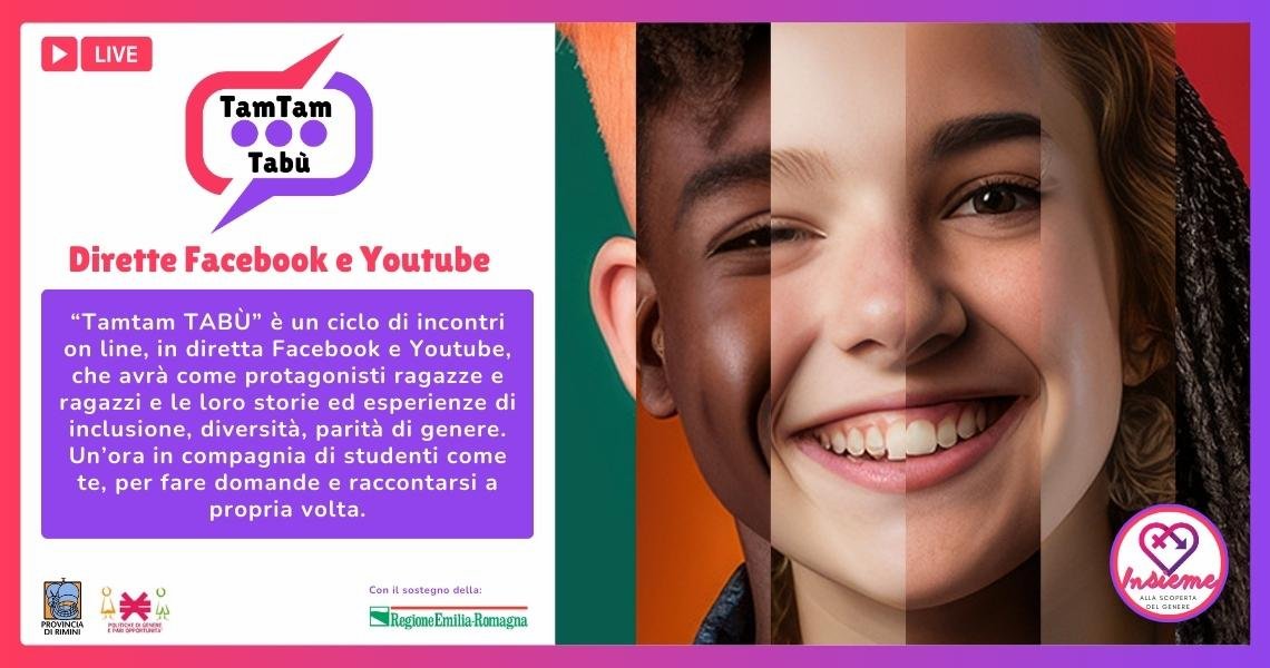 Tamtam TABÙ: un ciclo di incontri on line per contrastare le differenze Tamtam TABÙ: un ciclo di incontri on line per contrastare le differenze