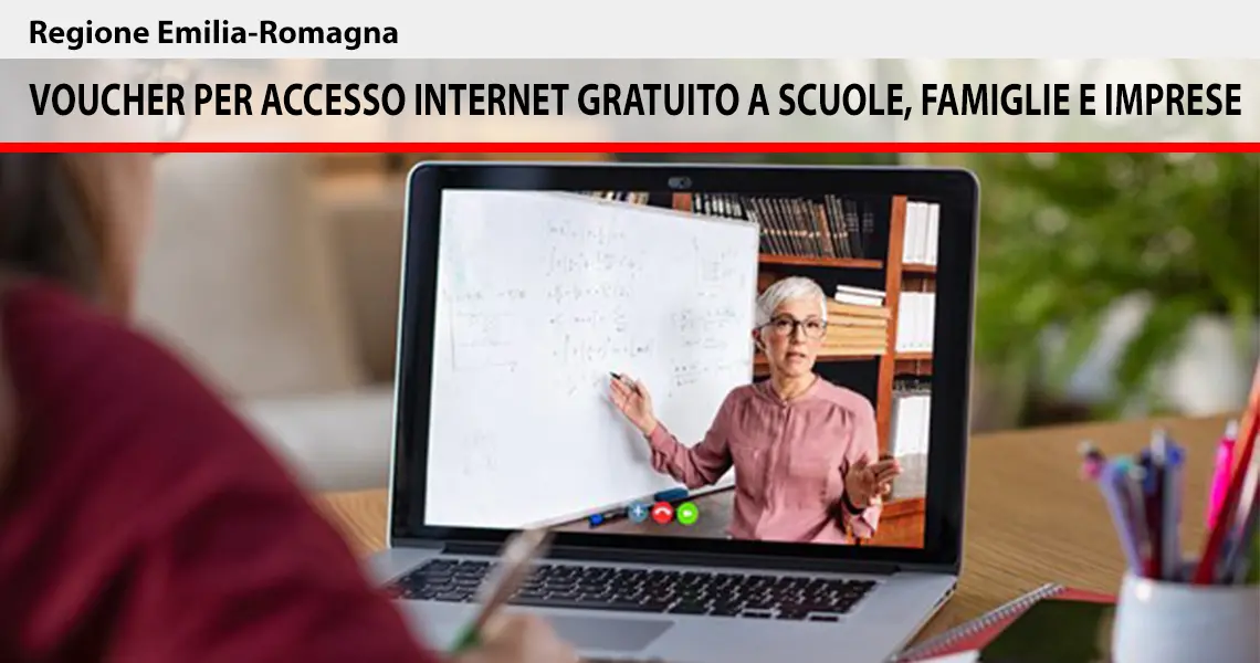 Regione Emilia-Romagna: voucher a famiglie e imprese per internet e tablet