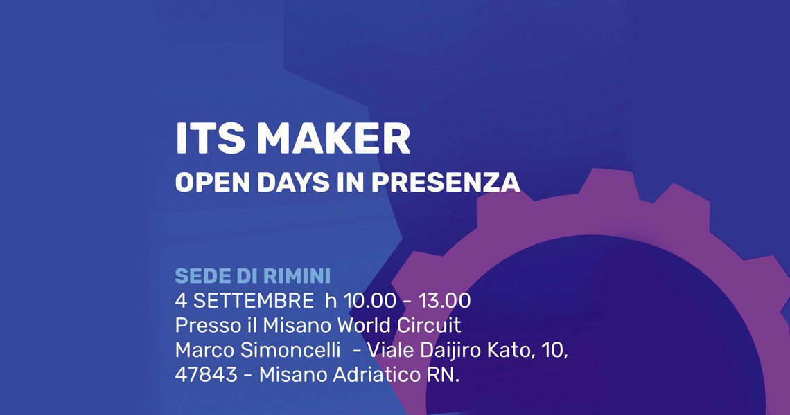Sono aperte le iscrizioni per i corsi ITS MAKER 2020-2022 Sono aperte le iscrizioni per i corsi ITS MAKER 2020-2022