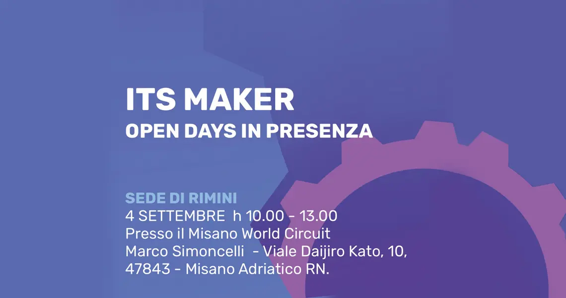 Sono aperte le iscrizioni per i corsi ITS MAKER 2020-2022