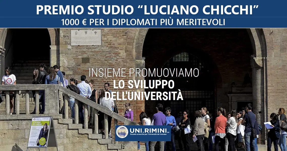 Borsa di studio di 1000 € per i migliori diplomati che vogliono iscriversi all'Università di Rimini