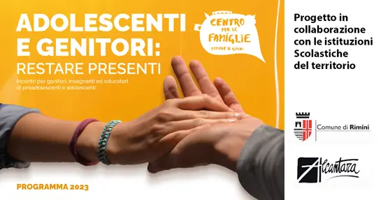 PROGRAMMA 2023 del ciclo "Adolescenti e genitori: restare presenti"