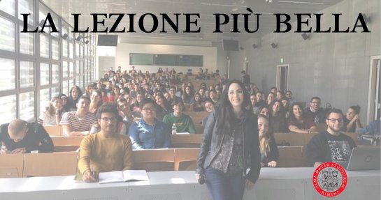 LA LEZIONE PIU' BELLA LA LEZIONE PIU' BELLA